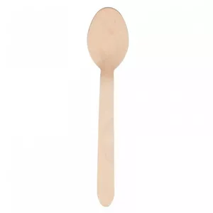 Tablespoon Papstar 81191 wood disposable spoon 15.7 cm, pack of 25, birch, biodegradable