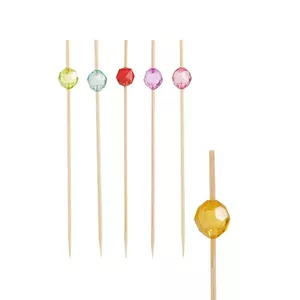 Paper star lantern inserts 12 cm Papstar Pap Star 40 pcs bamboo design