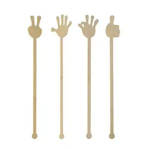 Bamboo Cocktail Sticks Papstar DE1888422 — 21 cm, pack of 100