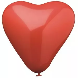 Heart foil balloons Papstar DE1818715, 19 cm, set of 4