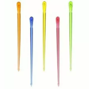 Polystyrene Party Picks Papstar 19347 — 500 pcs, 80 mm, assorted colours