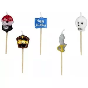 PIRĀTU DRAUGI BOYS CANDLE DECOR 5GB., Pap Star