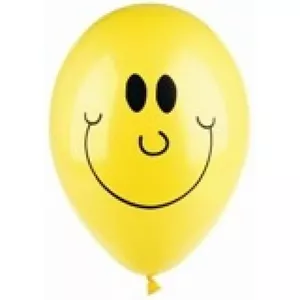 Papstar baloni SUNNY, lateksa apaļie baloni D25 cm, iepakojums 10 gab.