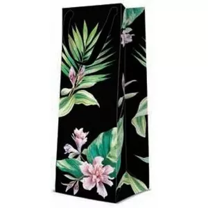 Gift bag Paw Decor Collection PL11AGB1015204, 12×37×10 cm, Exotic Flowers design
