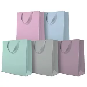 Gift bag Paw Decor Collection Large 26.5×33.5×13 cm Monocolor Pastel