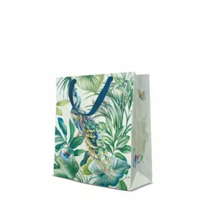 Gift bag Paw Decor Collection PL11AGB1019203, medium 20×25×10 cm, peacock design
