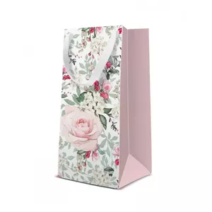 Gift bag Paw Decor Collection PL11AGB1014121 10×22×7 cm, roses pattern