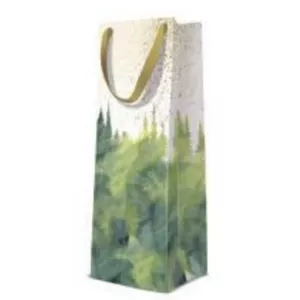 Dāvanu maisiņš pudelei Paw Decor Collection PL11AGB2013404 12 x 37 x 10 cm Golden Forest