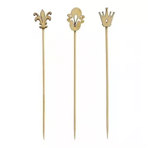 Food skewers Papstar DE1888446 12 cm bamboo, pack of 100