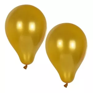Latex Balloons Papstar DE1818968 25 cm, Gold, Pack of 10