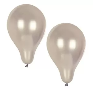 Latex Balloons Papstar DE1818969 25 cm Silver — 10 pcs