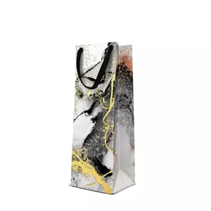 Dāvanu maisiņš pudelei Paw Decor Collection Marble 12×37×10 cm
