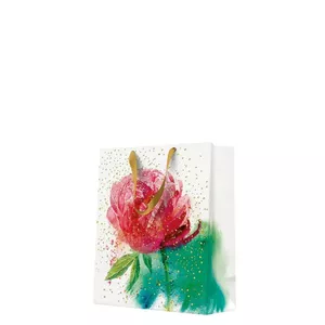 Gift Bag Paw Decor Collection Medium 20×25×10 cm — Peony Watercolor