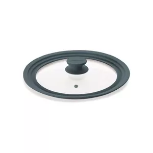 Universāls stikla vāks Tescoma IT10619125 katliem un pannām 24–28 cm, karstumizturīgs silikons, piemērots cepeškrāsnij līdz 200°C