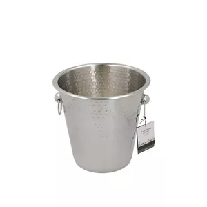 Champagne Ice Bucket Bar Craft GB40BCCHAMBUCHAM Stainless Steel, hammered finish, single-bottle, 21×20.7×21 cm