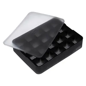 Ice tray Lurch LCH240705 – rectangular, 20 pieces, black/transparent