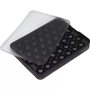 Ice mold Lurch DE5500240720 silicone ice ball tray 20×15×2.9 cm, ball Ø 2 cm, removable lid, platinum silicone