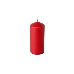 Vaska staba svece Papstar 13581 — apaļa, sarkana, Ø 60 mm, augstums 130 mm, aptuveni 30 h sadegšanas laiks
