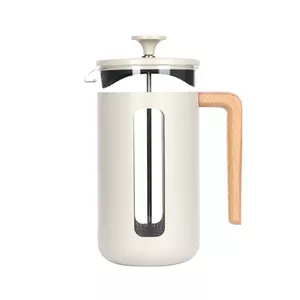 Френч-пресс La Cafetiere Pisa 8 Cups Latte – колба из боросиликатного стекла, корпус из нержавеющей стали, 1 л, термостойкая ручка