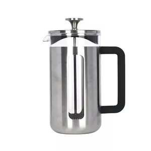 Френч‑пресс La Cafetiere Pisa 8 Cups серебристый – 1,0 л боросиликатное стекло, корпус из нержавеющей стали