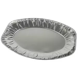 Aluminum Serving Platters Papstar DE1814890 Oval 33.3 x 23.3 cm Pack of 10