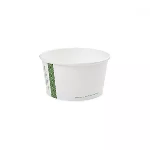 Pārtikas trauks Mixpack ZUPAS 360 ml papīra ar kukurūzas cietes pārklājumu, 25 gab.