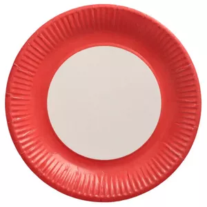 Paper plates Papstar DE1888569 23 cm – disposable red, 20 pcs