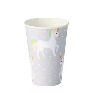 Paper cups Papstar Unicorn 200 ml, disposable paper, pack of 10