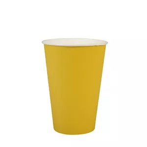 Paper cups Papstar DE1888653 200 ml yellow, pack of 20