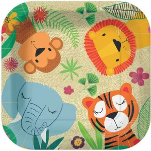 Paper plates Paw Decor Collection PL11PPS1001100 23×23 cm, disposable, 10 pcs