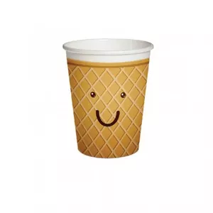 Paper Ice Cream Cups 250 ml, Paw Decor Collection, pack of 10