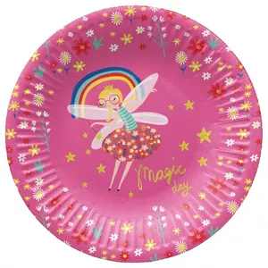 Paper plates Paw Decor Collection Fairy Unicorn 18 cm, pack of 8
