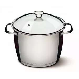 Stockpot Tramontina ALLEGRA KATLS BR0162655/204 4.3L 20 cm, stainless steel with 3-layer base, glass lid