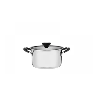Cookware pot Tramontina Solar Silicone BR0162123/203 20 cm 2.8 L, stainless steel, 3-layer base, glass lid