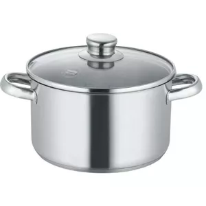 Pot Berndes NEW ROMA 20 cm 3.6 L with Glass Lid, Stainless Steel, Induction-Compatible