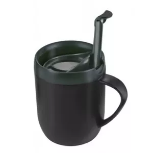 Termokrūze La Cafetiere GB02E990001 380 ml — divsienu ceļojumu krūze, pelēka
