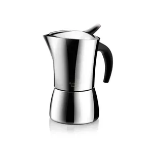 Moka pot Tescoma Monte Carlo 0.14 L stainless steel espresso maker with heat‑resistant handles