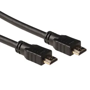 ACT AK3902 2-meter High Speed HDMI v2.0 cable with HDMI-A male to HDMI-A male connectors and AWG30 copper-plated contacts in black