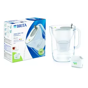 Кувшин‑фильтр для воды BRITA STYLE MXPRO 2.4L серый — 2,4 л, фильтр MAXTRA PRO в комплекте, индикатор Smart Light