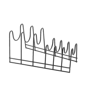 Lid holder METALTEX IT0136.11.08 metal stand 28x16x14 cm black for lids and cutting boards