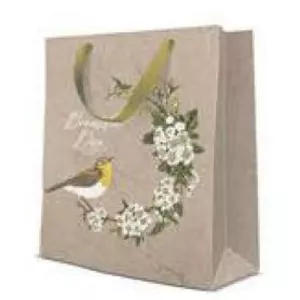 Gift bag Paw Decor Collection PL11AGB1024703 medium 20×25×10 cm with bird-in-ring design