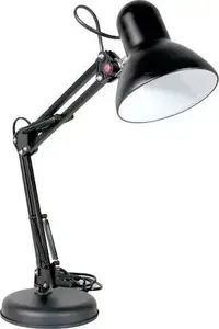 Desk lamp RealPower SL-70 — black metal, adjustable arm, LED compatible