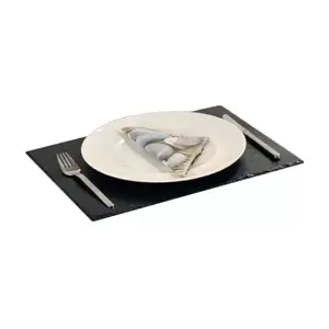 Serving dish Kesper 38101 Black Rectangular 400x300x7 mm