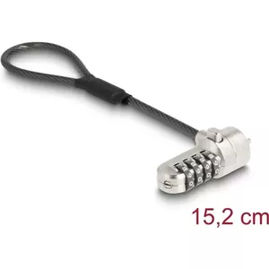 Notebook security cable Navilock 20942 — 15.2 cm cable for Kensington slot