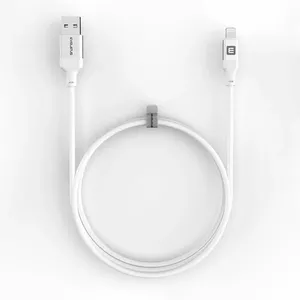 Кабель USB-A — Lightning Evelatus MFI11CL 1,2 м, алюминиевый корпус, оплётка, белый