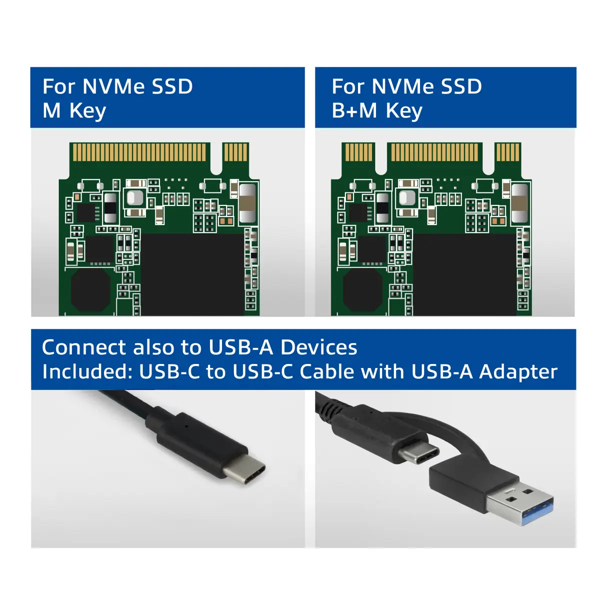 ACT AC1615 USB-C M.2 NVMe SSD Enclosure Photo 4