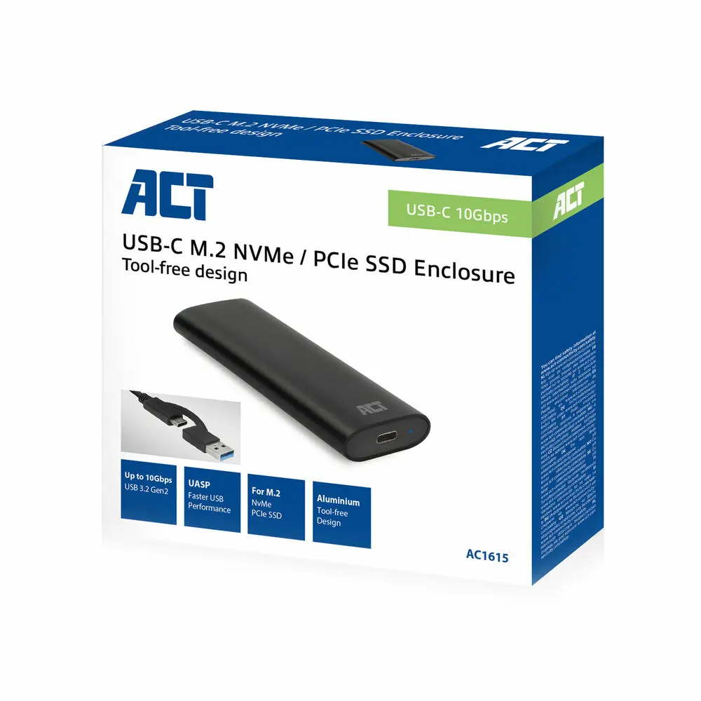 ACT AC1615 USB-C M.2 NVMe SSD Enclosure Photo 10