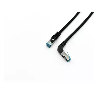 Patch Cable Equip Cat.6A Angled to Straight RJ-45 5m Black