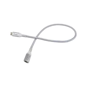 USB 3.2 Gen 2 C to C Extension Cable Equip 128376 1.0m M/F 4K/60Hz 10Gbps White