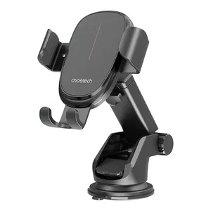 CHOETECH Autoturētājs ar bezvadu lādētāju T203-F 15W, melns